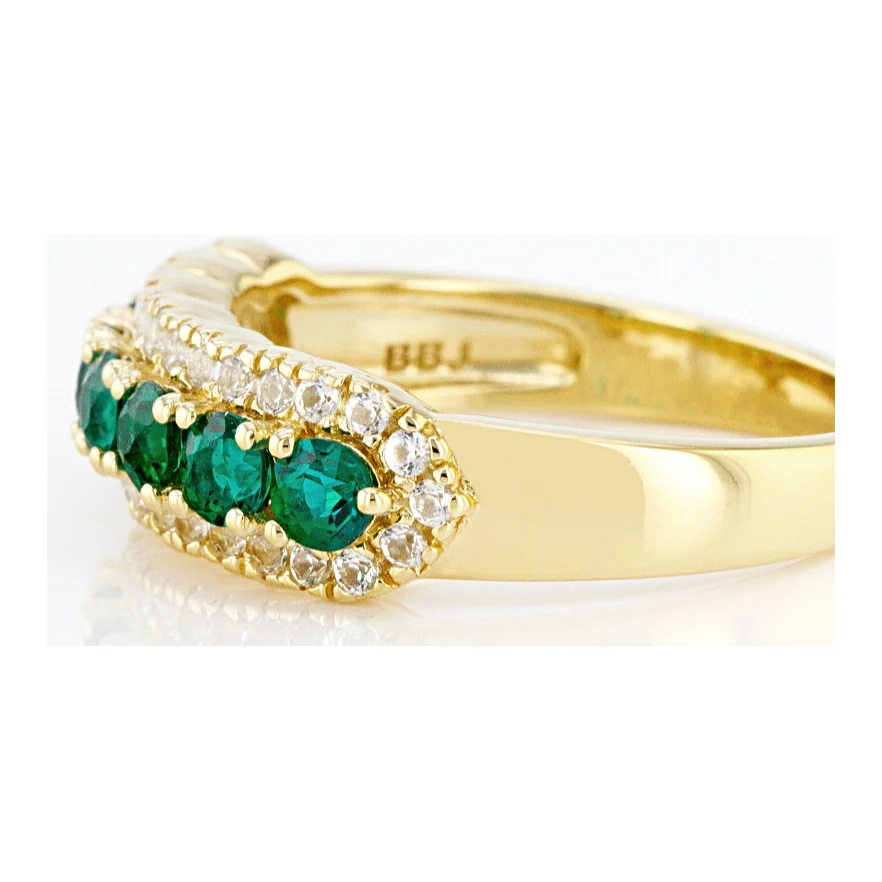 Emerald Meridian — Band in 18K Yellow Gold