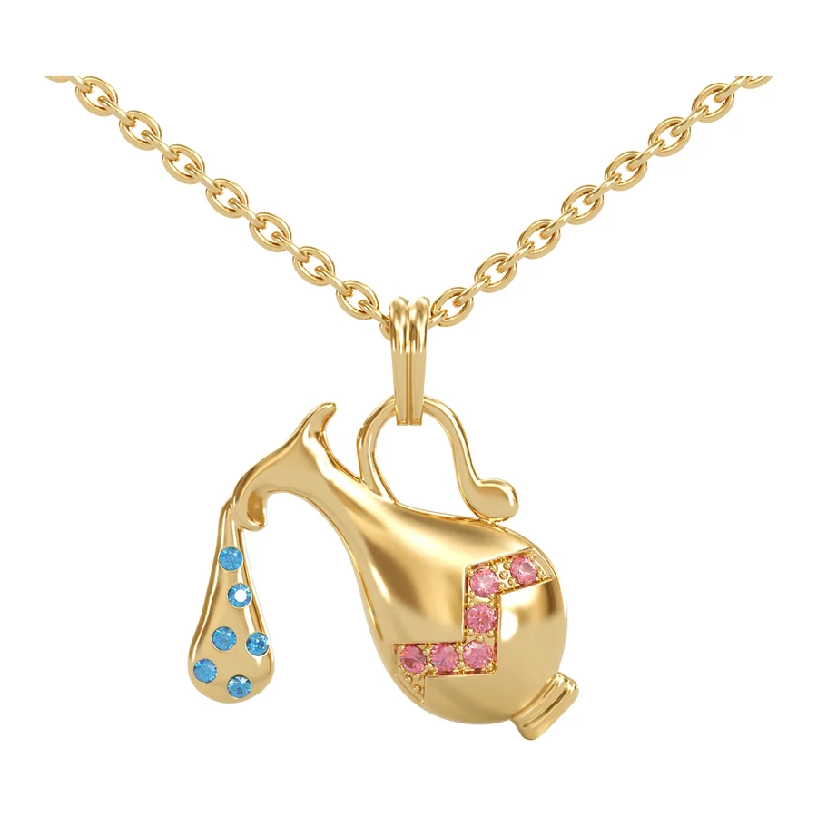 Lamp of Sindh — Pendant in 18K Yellow Gold