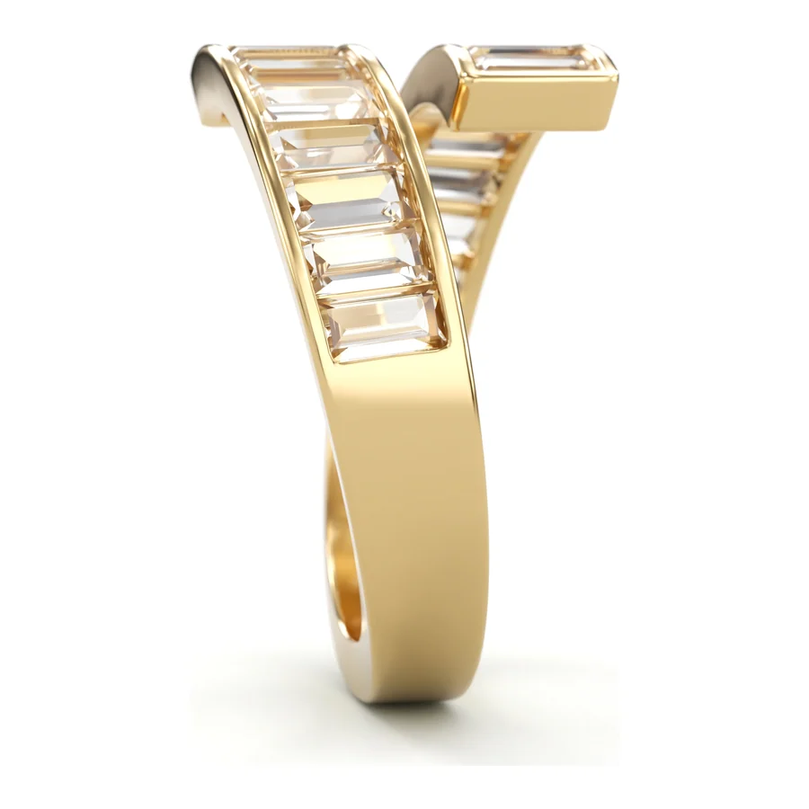 Baguette Bypass — Cocktail in 18K Yellow Gold