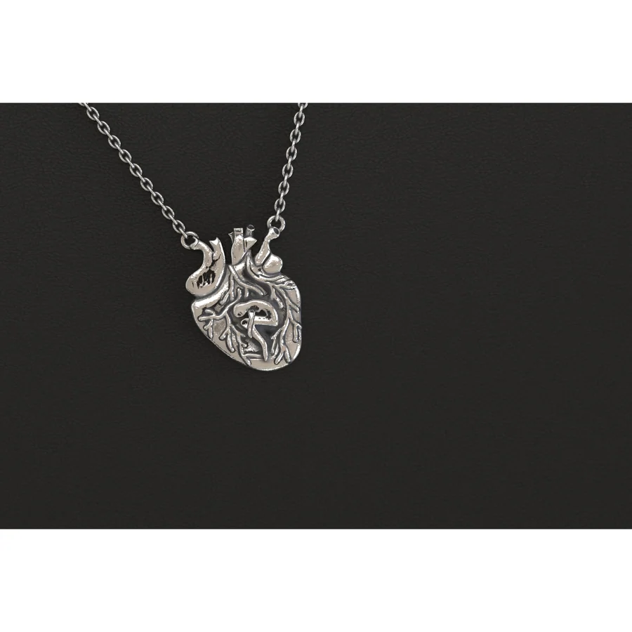 Cor Anatomicum — Pendant in 18K White Gold