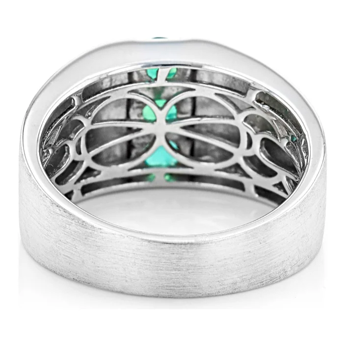 Monolith Emerald — Signet in 18K White Gold