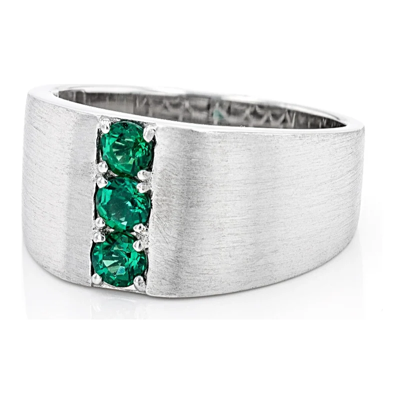Monolith Emerald — Signet in 18K White Gold