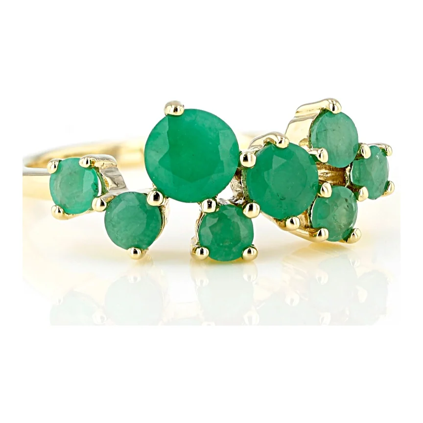 Emerald Constellation — Cluster in 18K Yellow Gold