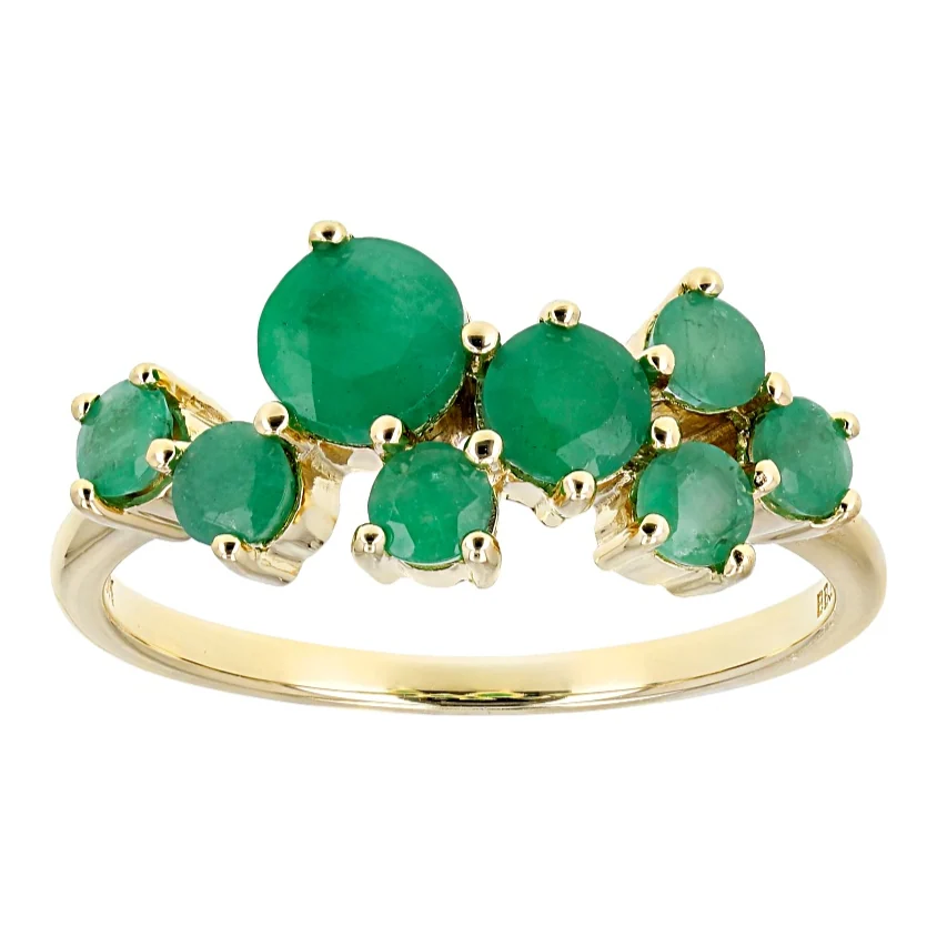 Emerald Constellation — Cluster in 18K Yellow Gold
